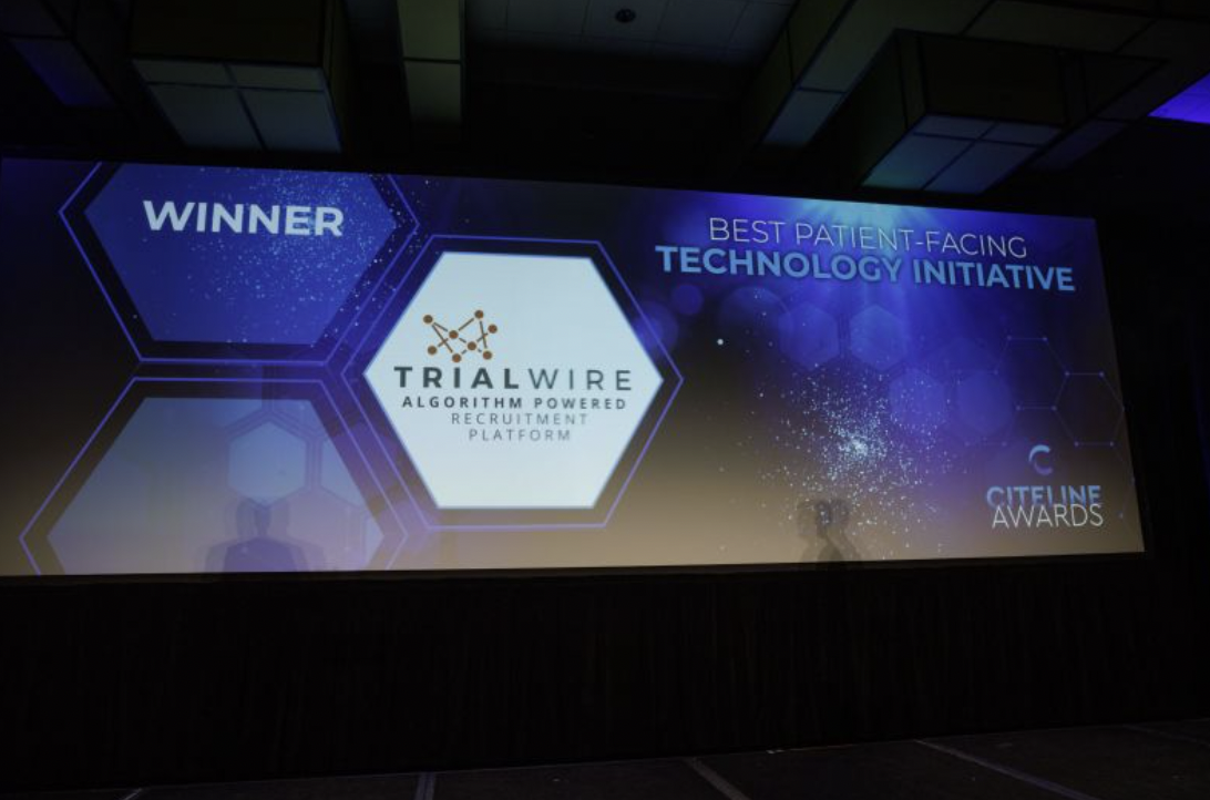 Communiqué de presse : Les Global Citeline Awards récompensent la plateforme de recrutement rapide de patients TrialWire™ en tant que " Meilleure initiative technologique en contact avec les patients 2023 "